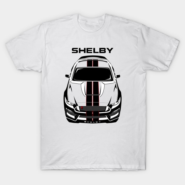 Ford Mustang Shelby GT350R 2015 - 2020 - Black Stripes T-Shirt by V8social